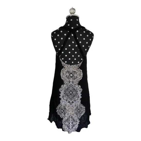 O'Neill Womens Dress Size S Deanna Cut Out Crinkle Lace Medallion Print - Picture 4 of 8